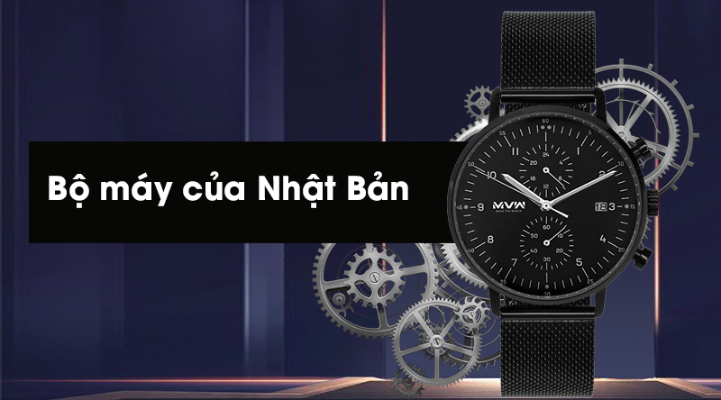 Đồng hồ nam MVW MS009-01 sử dụng bộ máy của Nhật Bản Đồng hồ nam MVW MS009-01 sử dụng bộ máy của Nhật Bản