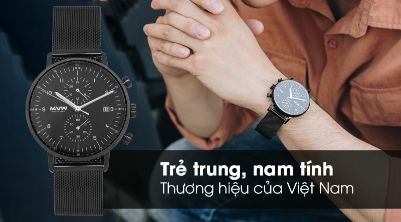 Đồng hồ nam MVW MS009-01 có thiết kế thanh lịch Đồng hồ nam MVW MS009-01 có thiết kế thanh lịch