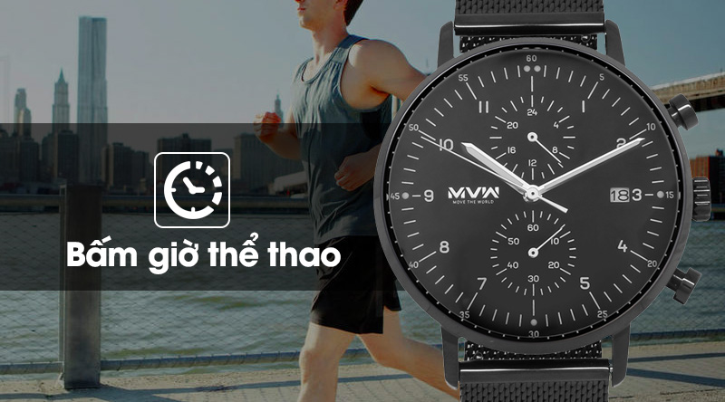 Đồng hồ nam MVW MS009-01 có chức năng bấm giờ thể thao Đồng hồ nam MVW MS009-01 có chức năng bấm giờ thể thao