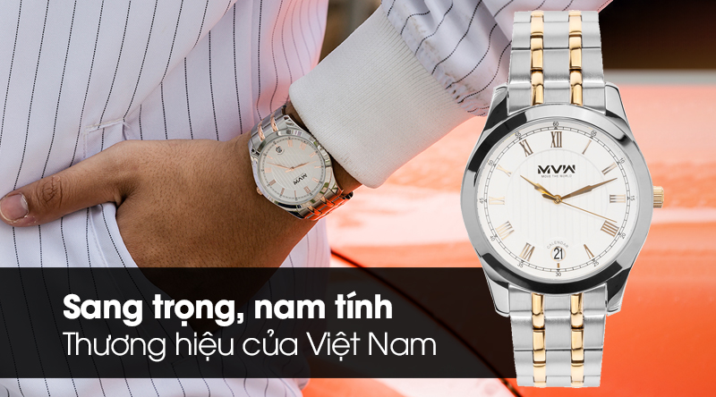 Đồng hồ Nam MVW MS013-02 thiết kế sang trọng và tinh tế