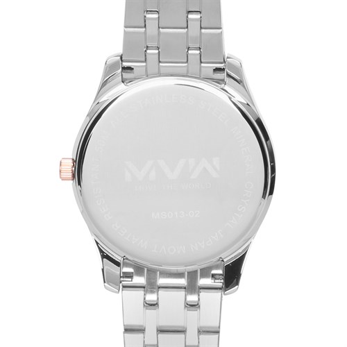 Đồng hồ MVW 40 mm Nam MS013-02 Màu Bạc