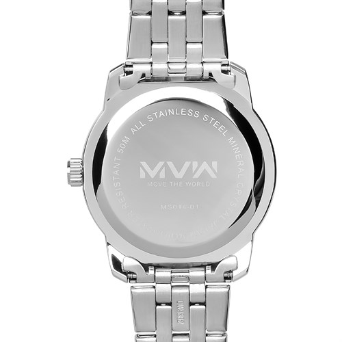Đồng hồ MVW 38 mm Nam MS014-01 Màu Bạc