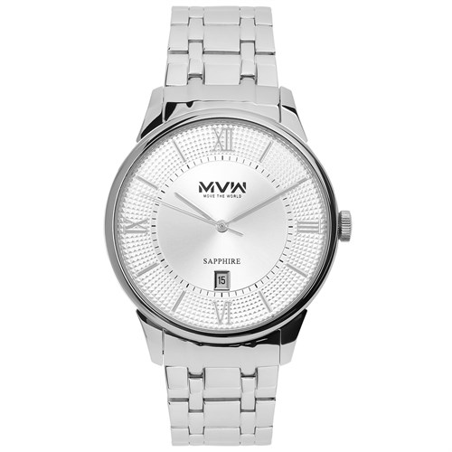 Đồng hồ MVW 40 mm Nam MS017-01 Màu Bạc