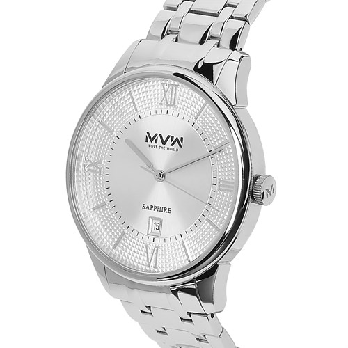 Đồng hồ MVW 40 mm Nam MS017-01 Màu Bạc