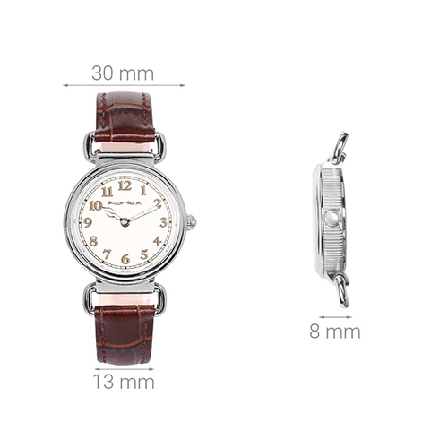 Đồng hồ KORLEX 30 mm Nữ KL007-01 Màu Nâu
