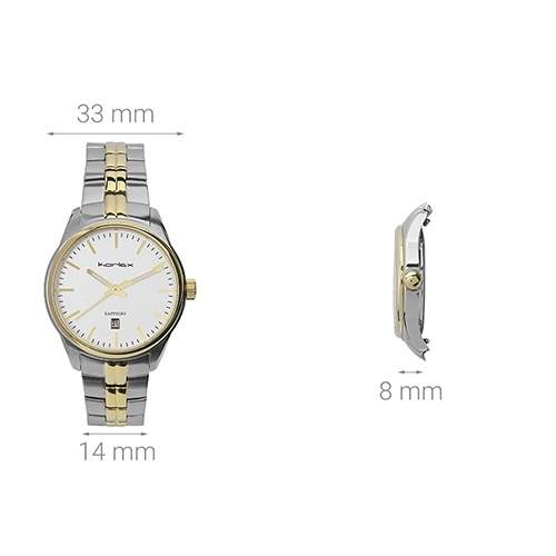 Đồng hồ KORLEX 33 mm Nữ KS002-03 Màu Bạc