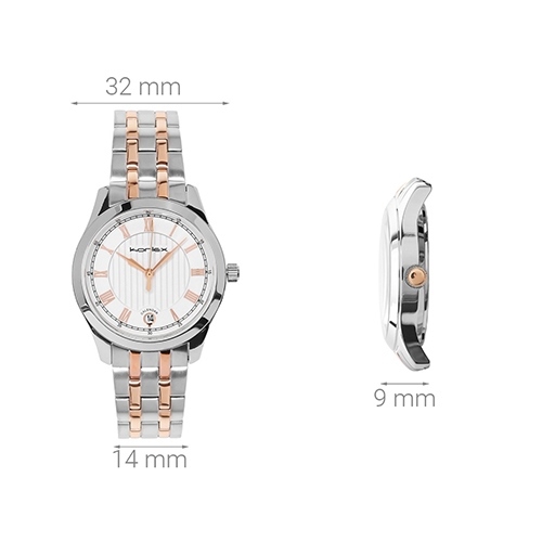 Đồng hồ KORLEX 32 mm Nữ KS007-01 Màu Bạc