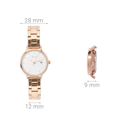 Đồng hồ Nữ Elio ES009-01 Màu Vàng Hồng