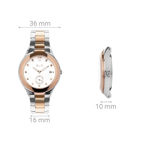 Đồng hồ ELIO 36 mm Nữ ES012-01 Màu Vàng Hồng