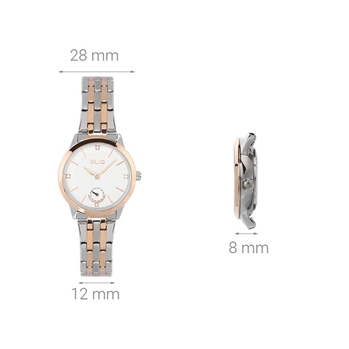 Đồng hồ ELIO 28 mm Nữ ES013-01 Màu Vàng Hồng