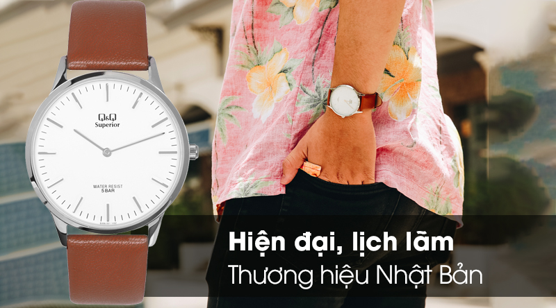 Đồng hồ nam Q&Q S306J301Y với thiết kế hiện đại, lịch lãm Đồng hồ nam Q&Q S306J301Y với thiết kế hiện đại, lịch lãm