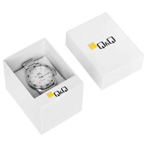 Đồng hồ Q&Q 42 mm Nam S372J201Y Màu Bạc