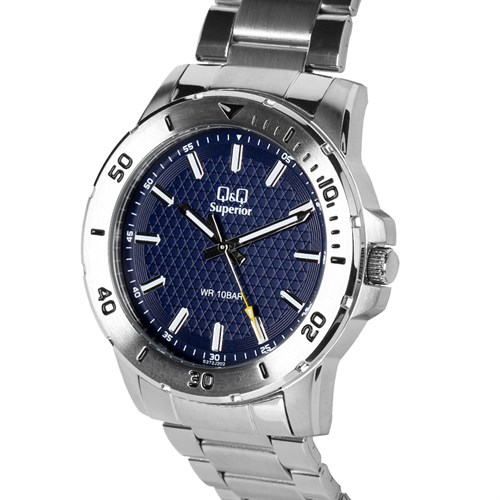 Đồng hồ Q&Q 42 mm Nam S372J202Y Màu Bạc