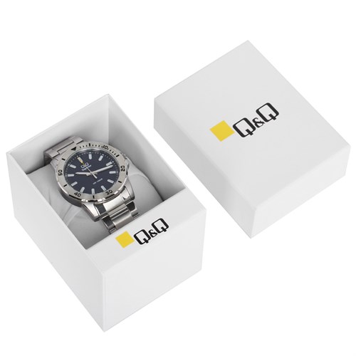 Đồng hồ Q&Q 42 mm Nam S372J202Y Màu Bạc