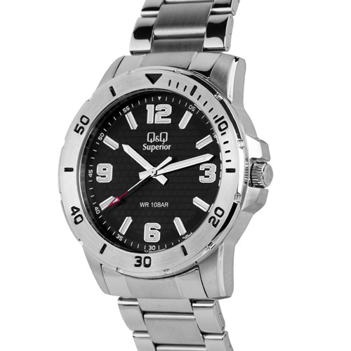Đồng hồ Q&Q 42 mm Nam S372J205Y Màu Bạc