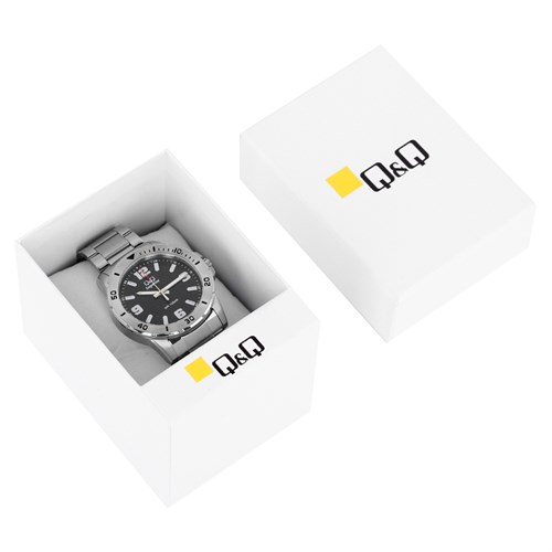 Đồng hồ Q&Q 42 mm Nam S372J205Y Màu Bạc