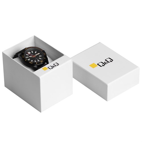 Đồng hồ Q&Q 44 mm Nam S374J502Y Màu Đen