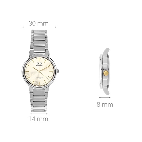 Đồng hồ Q&Q 30 mm Nữ S283J200Y Màu Bạc