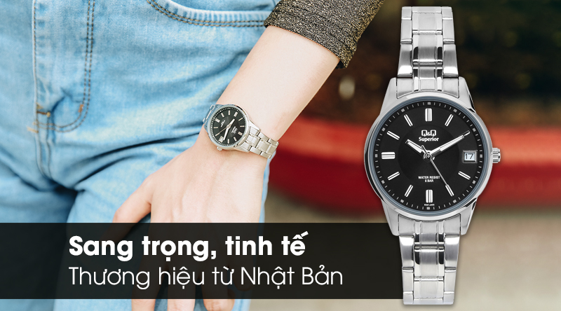 Đồng hồ nữ Q&Q S291J202Y có kiểu dáng trẻ trung