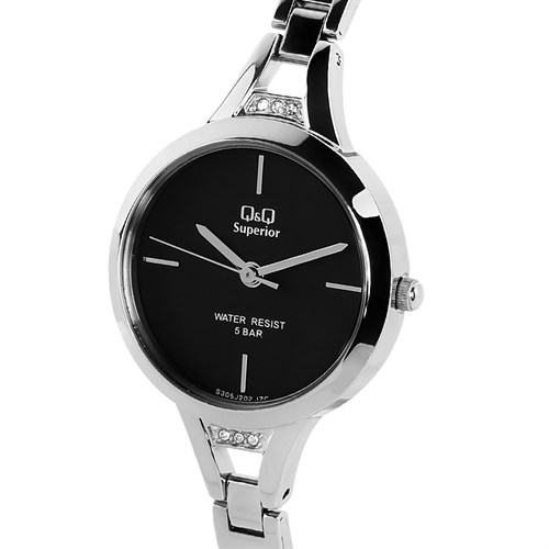 Đồng hồ Q&Q 28 mm Nữ S305J202Y Màu Bạc