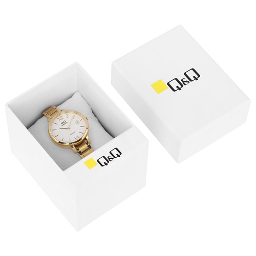 Đồng hồ Q&Q 34 mm Nữ S325J001Y Màu Vàng