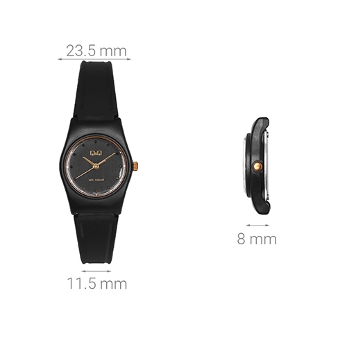 Đồng hồ Q&Q 23.5 mm Nữ VP35J073Y Màu Đen