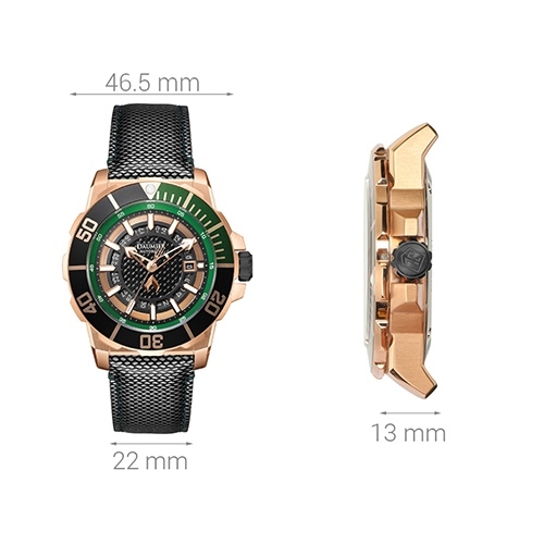 Đồng hồ Nam Daumier Aquaman DM-JLW002.ARGN.5RNI.S.M - Cơ tự động Màu Đen