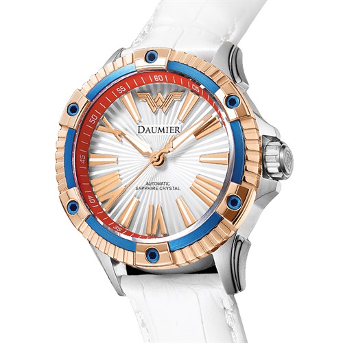 Đồng hồ Nữ Daumier Wonder Woman DM-JLW008.WRTN.1RNI.S.M - Cơ tự động Màu Trắng