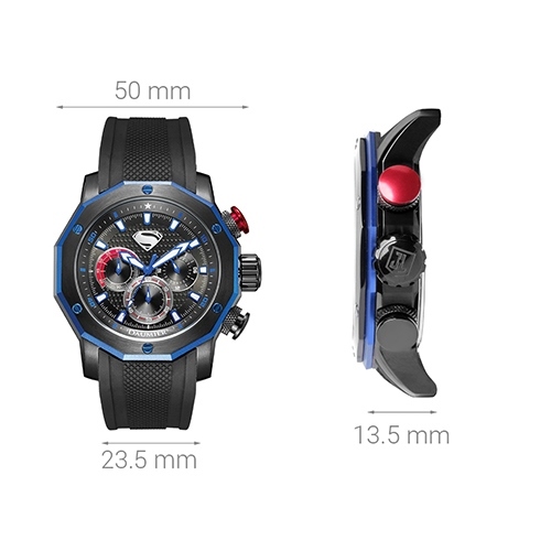 Đồng hồ DAUMIER 50 mm Nam DM-JLW006.SIBN.5BNI.P.Q Màu Đen
