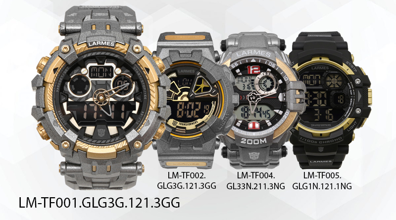 Đồng hồ nam Larmes LM-TF001.GLG3G.121.3GG - Grimlock có 4 phiên bản Đồng hồ nam Larmes LM-TF001.GLG3G.121.3GG - Grimlock có 4 phiên bản