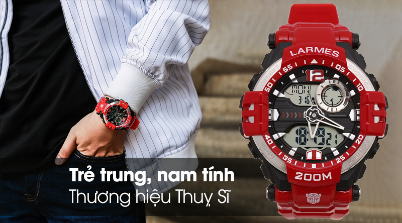 Đồng hồ nam Larmes LM-TF004.SP14N.211.4NB - Sentinel Prime có kiểu dáng năng động Đồng hồ nam Larmes LM-TF004.SP14N.211.4NB - Sentinel Prime có kiểu dáng năng động