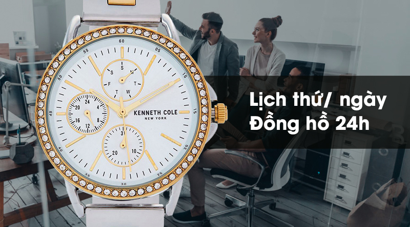 Đồng hồ nữ Kenneth Cole KC51066008 có lịch thứ, lịch ngày và đồng hồ 24h tiện lợi Đồng hồ nữ Kenneth Cole KC51066008 có lịch thứ, lịch ngày và đồng hồ 24h tiện lợi