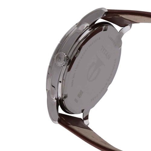 Đồng hồ TITAN Smartsteel 42.5 mm Nam 1489SL02 Màu Nâu