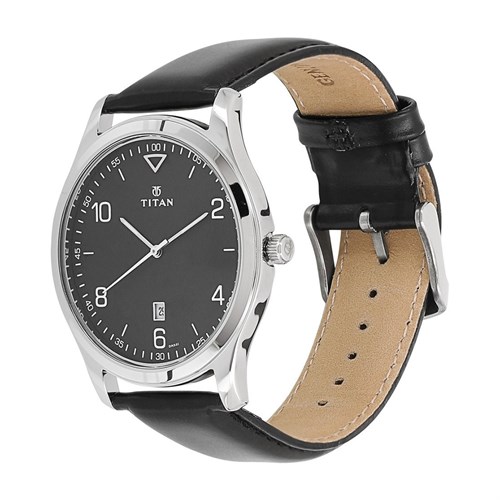 Đồng hồ TITAN 48 mm Nam 1770SL02 Màu Đen
