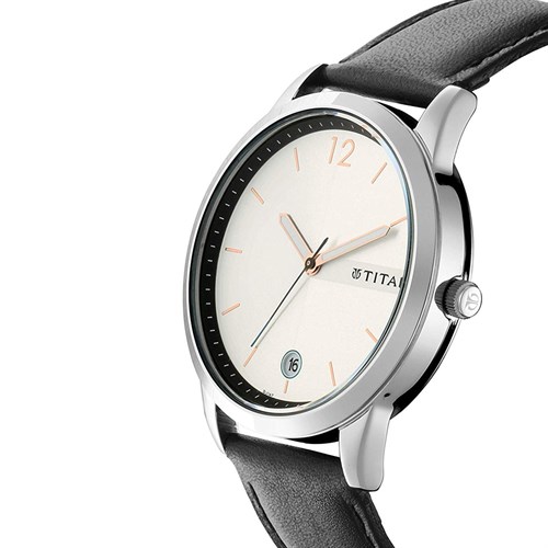 Đồng hồ TITAN 49 mm Nam 1806SL01 Màu Đen