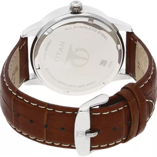 Đồng hồ TITAN 43 mm Nam 9441SL01 Màu Nâu
