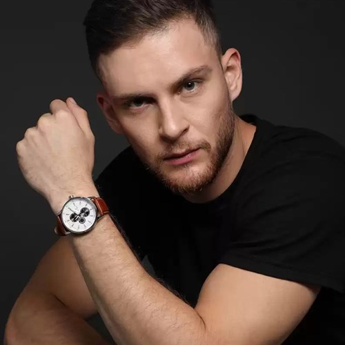 Đồng hồ TITAN 43 mm Nam 9441SL01 Màu Nâu