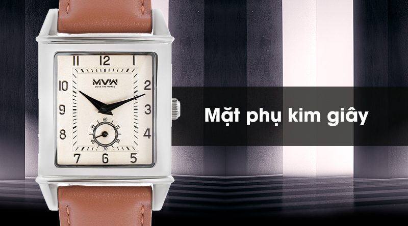 Đồng hồ nam MVW ML020-01 có mặt phụ kim giây tiện dụng Đồng hồ nam MVW ML020-01 có mặt phụ kim giây tiện dụng