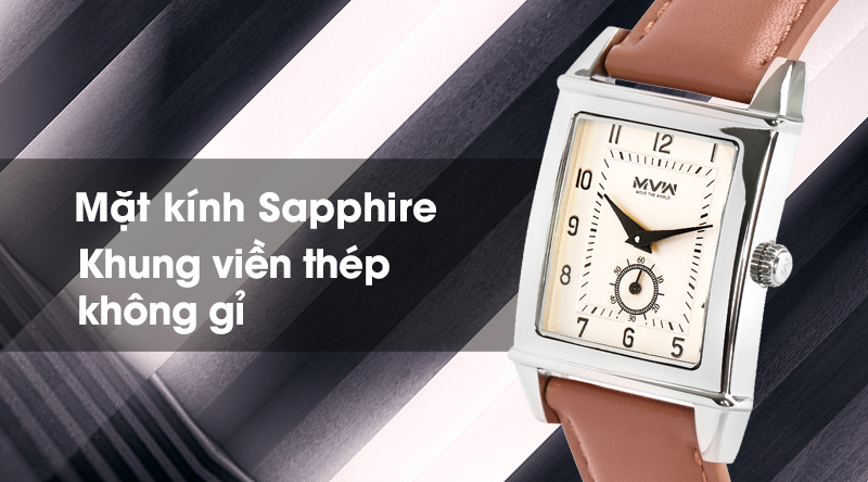 Đồng hồ nam MVW ML020-01 có mặt kính cao cấp, khung viền chống ăn mòn Đồng hồ nam MVW ML020-01 có mặt kính cao cấp, khung viền chống ăn mòn