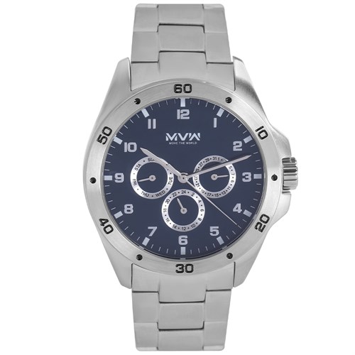 Đồng hồ MVW 43 mm Nam MVW MS026-01 Màu Bạc