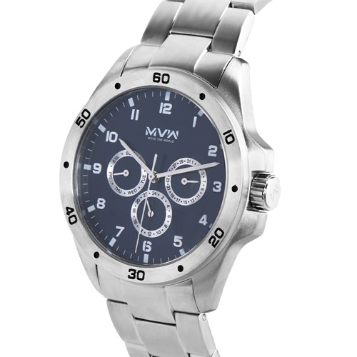 Đồng hồ MVW 43 mm Nam MVW MS026-01 Màu Bạc