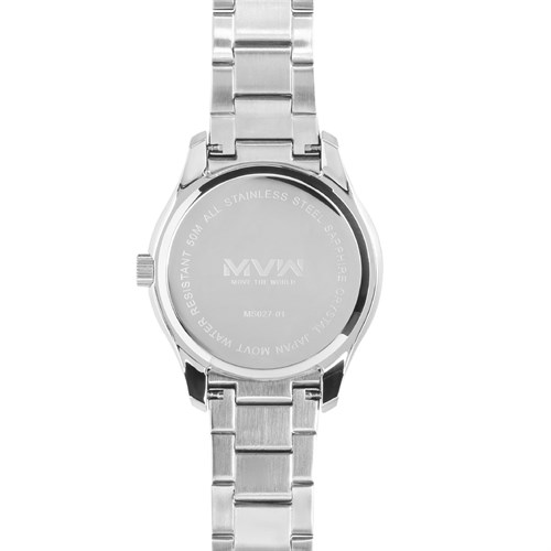 Đồng hồ MVW 42 mm Nam MS027-01 Màu Bạc
