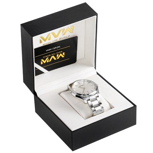 Đồng hồ MVW 42 mm Nam MS027-01 Màu Bạc