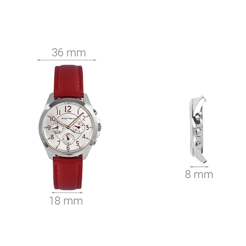 Đồng hồ KORLEX 36 mm Nữ KL011-01 Màu Đỏ