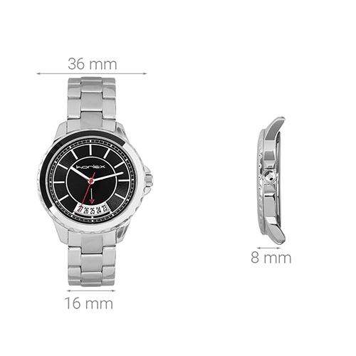 Đồng hồ KORLEX 36 mm Nữ KS015-01 Màu Bạc