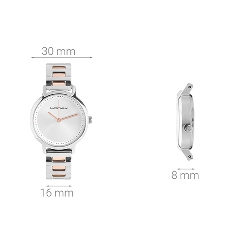 Đồng hồ KORLEX 30 mm Nữ KS022-01 Màu Bạc