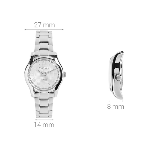 Đồng hồ KORLEX 27 mm Nữ KS023-01 Màu Bạc