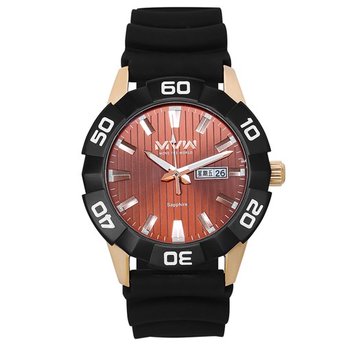 Đồng hồ MVW 43 mm Nam MP002-01 Màu Đen