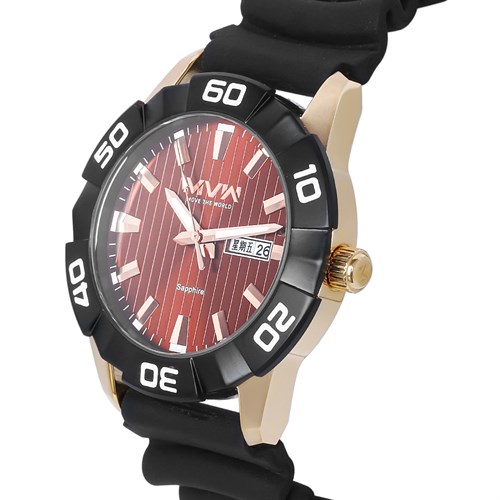 Đồng hồ MVW 43 mm Nam MP002-01 Màu Đen