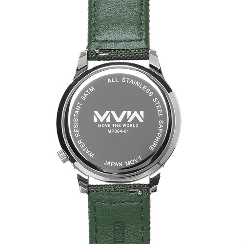 Đồng hồ MVW 37 mm Nam MP004-01 Màu Xanh lá
